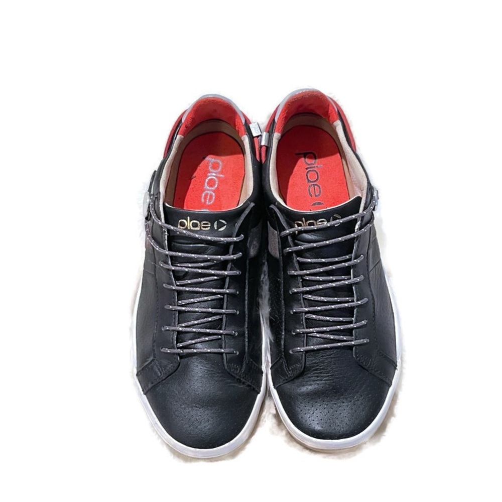 Plae Mulberry Black Leather Sneakers